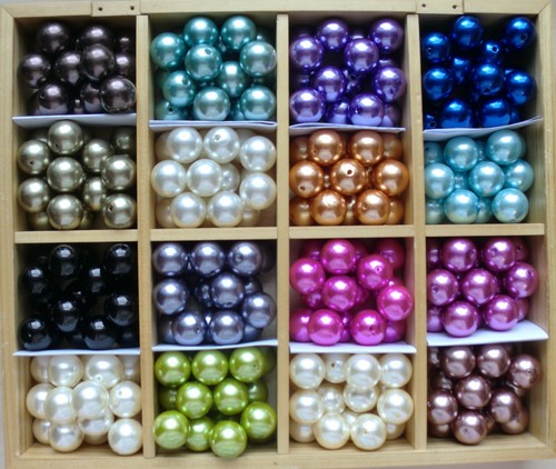 20pcs 20mm faux pearl beads - 20pcs,