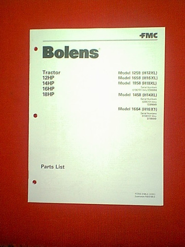 Bolens tractor models h12xl - bolens,