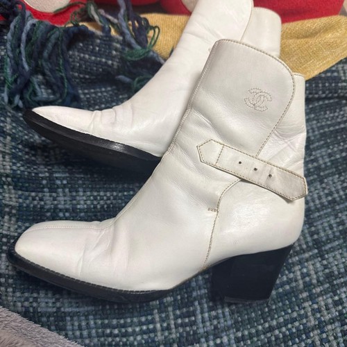 Chanel shoes white leather - chanel,