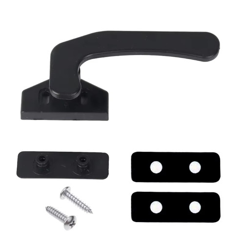 Window black lever latch lock - window,