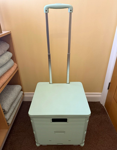 Foldable plastic trolley - plastic,