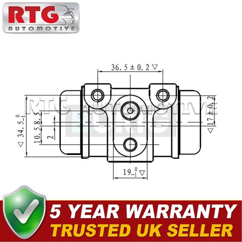 Rtg rear wheel brake cylinder - rtg,