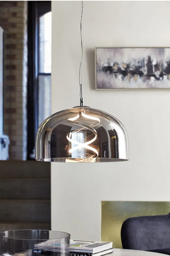 New helix pendant smoke glass - helix,