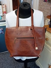 Greek Designer Gruppo Alizzandro Large Leather Tote Bag Handbag Shoulder Bag