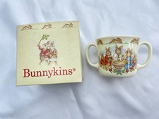 Royal Doulton BunnyKins Two Handled  Mug Christening Cup in Box