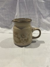 Denby Fine Stoneware Memories Milk/Cream Jug Flower Detail 9cm Tall Vintage VGC
