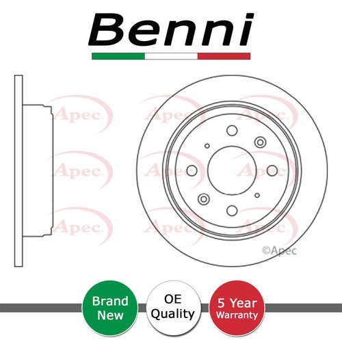Brake disc rear - disc, fits