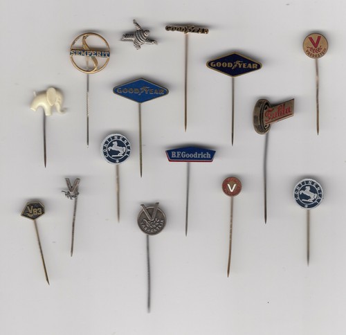 Vintage tyre tire pin - vintage, badges