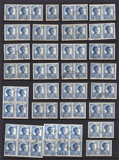 1952 Papua New Guinea PNG 2d Native Youth Used Pairs & Blocks Lot