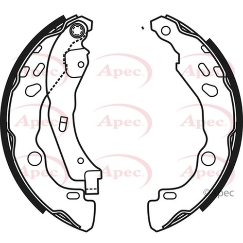 Brake shoes set for nissan - shoes,
