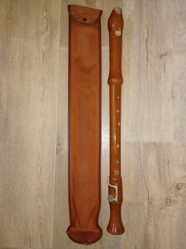 Adler tenor recorder with case - with,