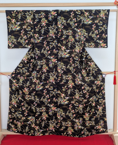Vintage japanese kimono silk - kimono,