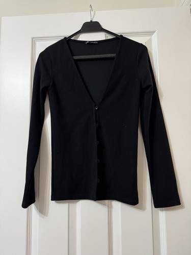 Zara women black - black, cardigan
