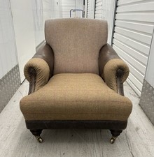 Tetrad Taransay Leather & Harris Tweed Armchair