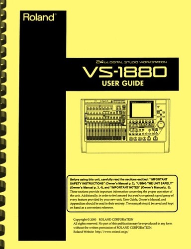 Roland 1880 digital studio - vs-1880,
