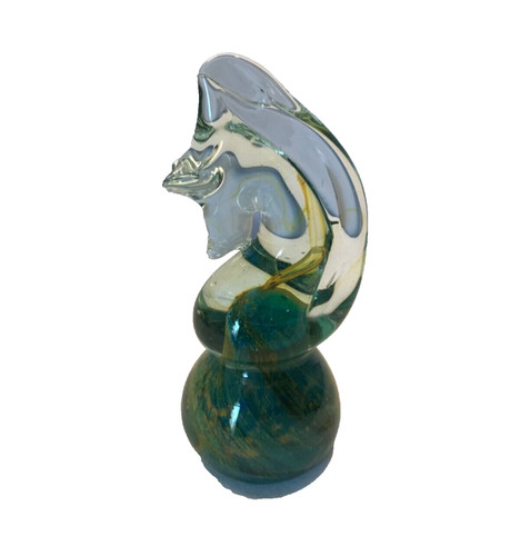 Vintage mdina glass - mdina, seahores