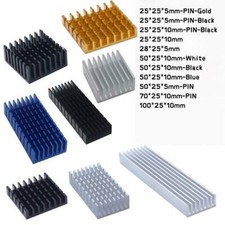 Aluminium Heatsink Anodized Heat Sink Radiator Cooling PIN ALL SIZE Width 25mm