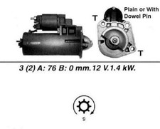 Genuine WAI Starter Motor for