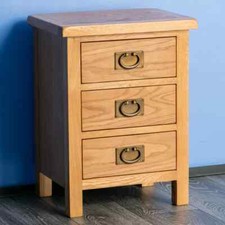 Surrey oak bedside - oak, waxed