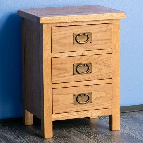 Surrey oak bedside table waxed - table,