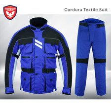 Warrior Gears 6 Pockets Mens Motorcycle Suit Textile Racing Suit with CE Armours