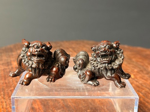 Vintage japanese carved wood - carved,