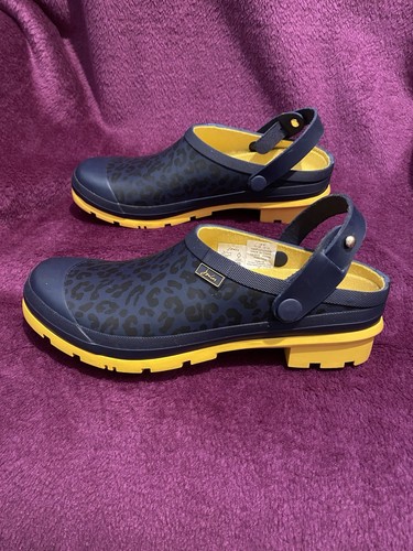 Joules rare navy leopard welly - joules,