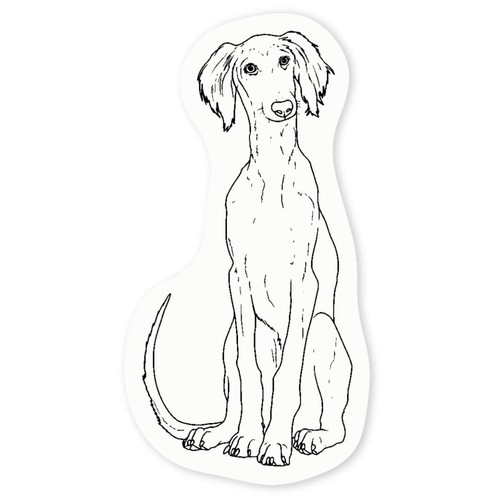 Saluki puppy clear vinyl - puppy',