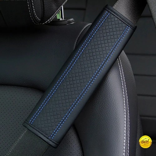 Car seat belt pads - seat, leather