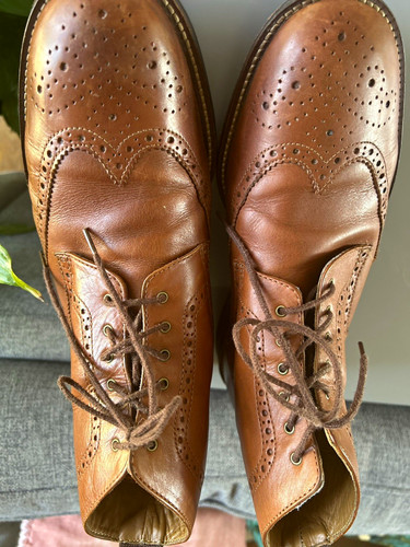 Bertie men brown leather - brown,