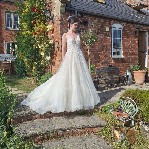 Wedding dress line beaded - wedding,