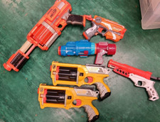 Nerf Guns Job Lot kids outside