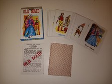 Rare Vintage OLD MAID card Game Made In Hong Kong