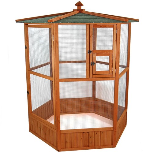 Large wooden aviary bird - large,