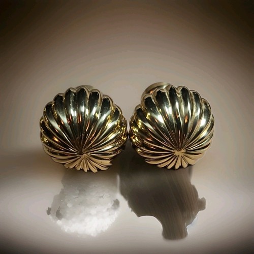 Brass curtain pole end old - brass,