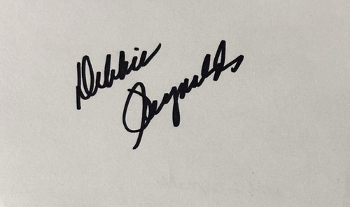 Debbie reynolds signed - debbie,