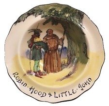 Royal Doulton Under The Greenwood Tree ROBIN HOOD & LITTLE JOHN Bowl