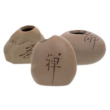  3 Pcs Aquarium Plant Holder Ceramic Flower Vase Coffee Table Decor