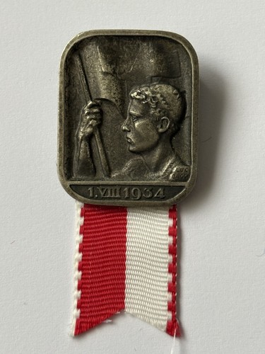 1934 swiss national day - day, badge.