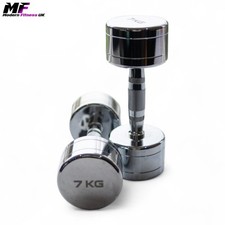 Chrome Dumbbell Weights, High