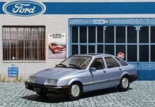 Ford Sierra Ghia 1984 Model Car, Blue, 1/43 Scale, no stand or packaging