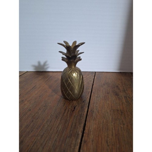 Vintage solid brass pineapple - vintage,