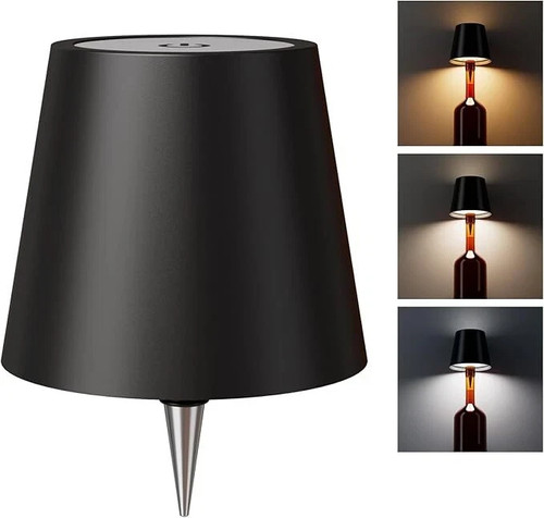 Wireless bottle table - bottle, lamp