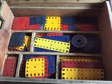 Meccano Box And Bits Vintage