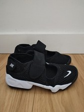 Nike Air Rifts Black & White Trainers - Size 11.5 - Boys - Girls - Hardly Worn