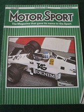 MOTOR SPORT MAGAZINE JUN 1983