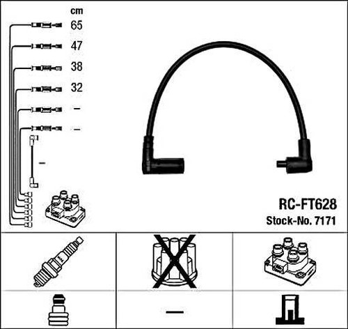 Black ignition cable kit - ignition,