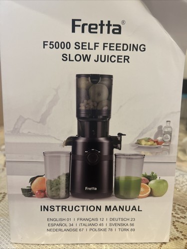 Fretta f5000 cold press juicer - f5000,