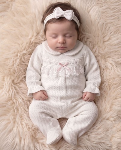 Baby girl cotton - girl, sleepsuit
