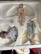 Bradford Exchange Porcelain Christmas Ornaments Heaven's Little Angels 
